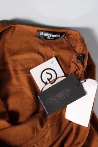 Γυναικεία μπλούζα-Κορμάκι Fashion Union, Μέγεθος M, Χρώμα Καφέ, Τιμή 3,29 €