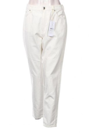 Damskie jeansy Perfect Jeans By Gina Tricot, Rozmiar XL, Kolor Biały, Cena 181,25 zł