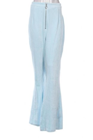 Pantaloni de velvet de femei Glamorous, Mărime XL, Culoare Albastru, Preț 34,34 Lei