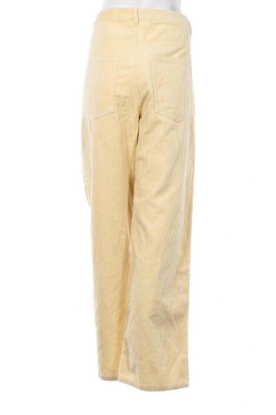 Pantaloni de velvet de femei Monki, Mărime XXL, Culoare Galben, Preț 35,46 Lei