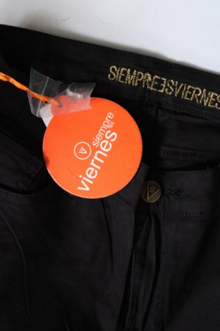 Γυναικείο παντελόνι Siempre Es Viernes, Μέγεθος L, Χρώμα Μαύρο, Τιμή 7,18 €