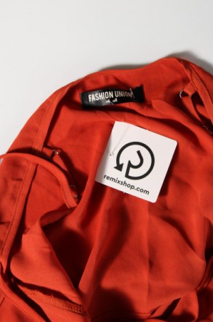 Γυναικείο αμάνικο μπλουζάκι Fashion Union, Μέγεθος S, Χρώμα Πορτοκαλί, Τιμή 3,89 €