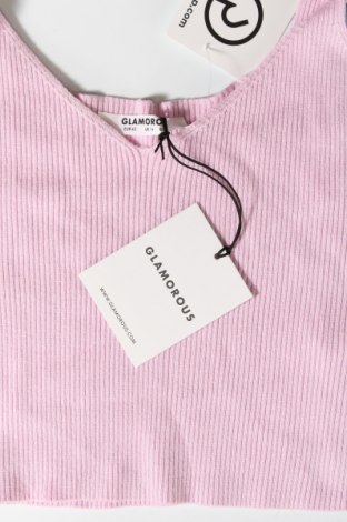 Γυναικείο αμάνικο μπλουζάκι Glamorous, Μέγεθος L, Χρώμα Ρόζ , Τιμή 3,44 €