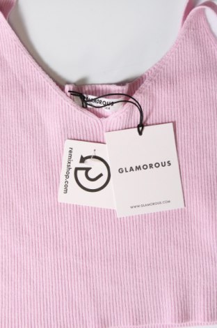 Damska koszulka na ramiączkach Glamorous, Rozmiar M, Kolor Różowy, Cena 20,10 zł