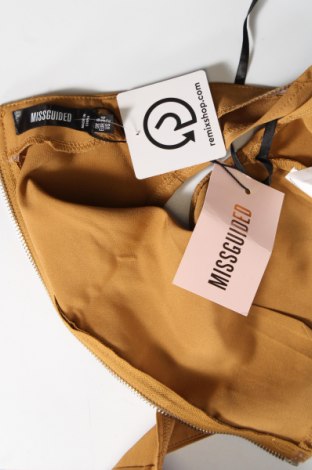 Γυναικείο αμάνικο μπλουζάκι Missguided, Μέγεθος XS, Χρώμα Καφέ, Τιμή 3,68 €