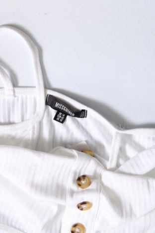 Γυναικείο αμάνικο μπλουζάκι Missguided, Μέγεθος L, Χρώμα Λευκό, Τιμή 4,54 €