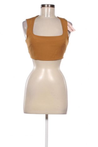 Γυναικείο αμάνικο μπλουζάκι Missguided, Μέγεθος M, Χρώμα Καφέ, Τιμή 3,46 €