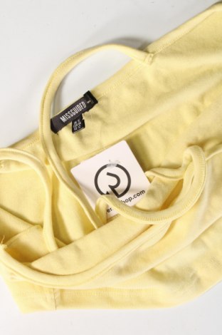 Γυναικείο αμάνικο μπλουζάκι Missguided, Μέγεθος XL, Χρώμα Κίτρινο, Τιμή 4,00 €