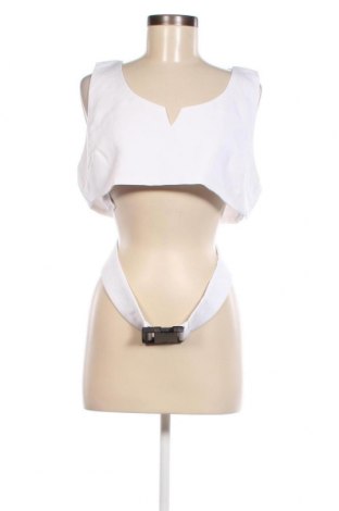 Γυναικείο αμάνικο μπλουζάκι Missguided, Μέγεθος XL, Χρώμα Λευκό, Τιμή 3,68 €