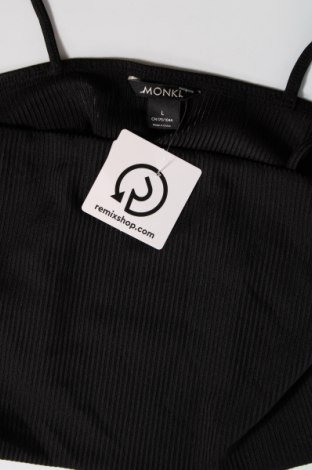 Γυναικείο αμάνικο μπλουζάκι Monki, Μέγεθος L, Χρώμα Μαύρο, Τιμή 3,92 €