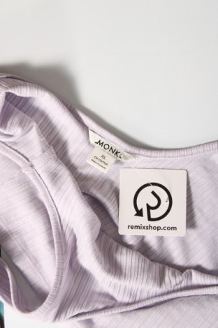 Γυναικείο αμάνικο μπλουζάκι Monki, Μέγεθος XL, Χρώμα Βιολετί, Τιμή 3,82 €