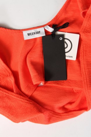 Tricou de damă Weekday, Mărime L, Culoare Portocaliu, Preț 17,96 Lei