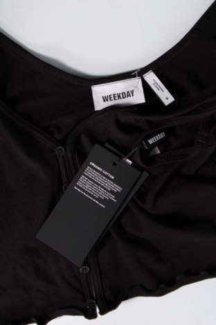 Γυναικείο αμάνικο μπλουζάκι Weekday, Μέγεθος S, Χρώμα Μαύρο, Τιμή 5,09 €