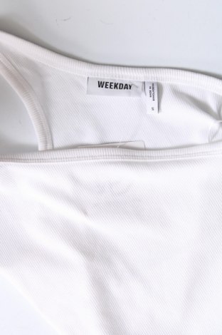 Damska koszulka na ramiączkach Weekday, Rozmiar S, Kolor Biały, Cena 16,79 zł