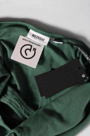 Damska koszulka na ramiączkach Weekday, Rozmiar XL, Kolor Zielony, Cena 19,59 zł