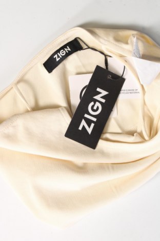 Γυναικείο αμάνικο μπλουζάκι Zign, Μέγεθος S, Χρώμα Εκρού, Τιμή 4,04 €