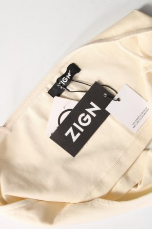 Γυναικείο αμάνικο μπλουζάκι Zign, Μέγεθος XL, Χρώμα Εκρού, Τιμή 3,74 €