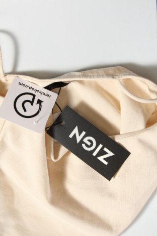 Γυναικείο αμάνικο μπλουζάκι Zign, Μέγεθος M, Χρώμα  Μπέζ, Τιμή 4,04 €