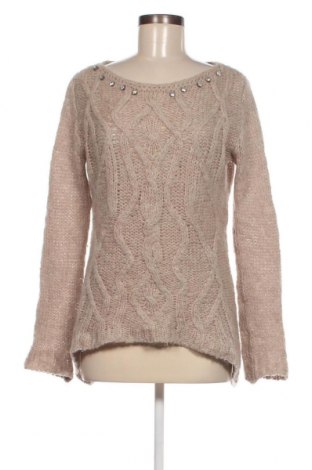 Дамски пуловер Angela Davis, Размер L, Цвят Бежов, Цена 7,04 лв.