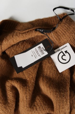 Дамски пуловер ONLY, Размер XS, Цвят Кафяв, Цена 11,34 лв.
