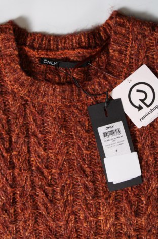 Дамски пуловер ONLY, Размер S, Цвят Кафяв, Цена 9,18 лв.
