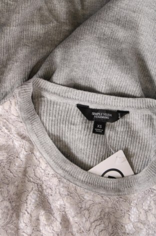 Γυναικείο πουλόβερ Simply Vera Vera Wang, Μέγεθος XS, Χρώμα Γκρί, Τιμή 2,69 €