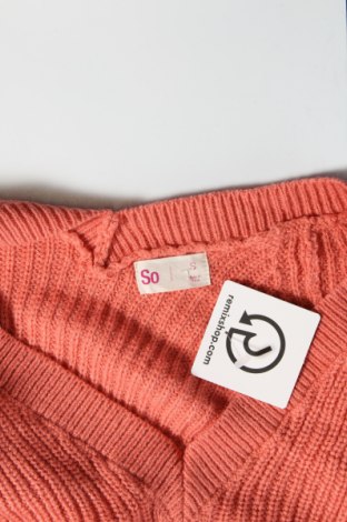 Γυναικείο πουλόβερ So, Μέγεθος S, Χρώμα Πορτοκαλί, Τιμή 2,69 €