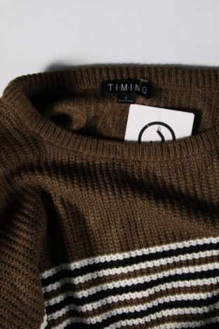 Дамски пуловер Timing, Размер S, Цвят Зелен, Цена 5,51 лв.