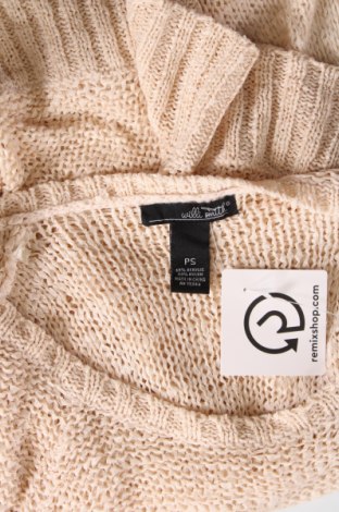 Дамски пуловер Willi Smith, Размер S, Цвят Бежов, Цена 4,93 лв.