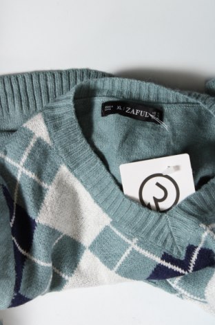 Дамски пуловер Zaful, Размер XL, Цвят Син, Цена 4,93 лв.