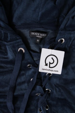 Γυναικείο φούτερ Brave Soul, Μέγεθος XS, Χρώμα Μπλέ, Τιμή 2,87 €