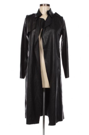 Дамско кожено палто Trendyol, Размер XS, Цвят Черен, Цена 132,00 лв.
