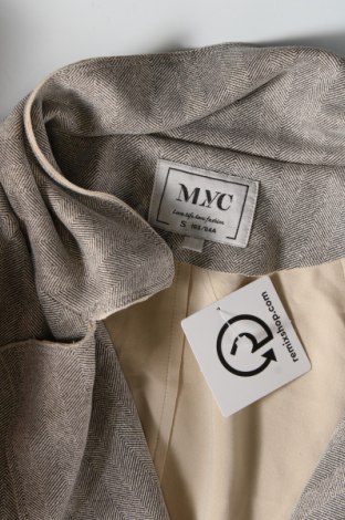 Дамско палто Myc, Размер S, Цвят Сив, Цена 11,96 лв.