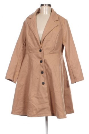 Дамско палто SHEIN, Размер XL, Цвят Бежов, Цена 14,98 лв.