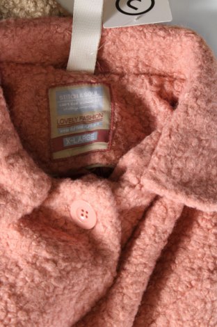 Γυναικείο παλτό Stitch & Soul, Μέγεθος XL, Χρώμα Ρόζ , Τιμή 13,30 €