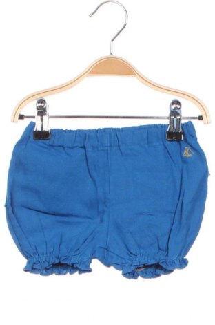 Детски къс панталон Petit Bateau, Размер 9-12m/ 74-80 см, Цвят Син, Цена 27,60 лв.