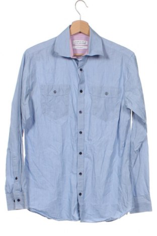 Ανδρικό πουκάμισο The Shirt Factory, Μέγεθος S, Χρώμα Μπλέ, Τιμή 24,12 €