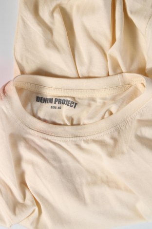 Мъжка тениска Denim Project, Размер XS, Цвят Жълт, Цена 11,02 лв.