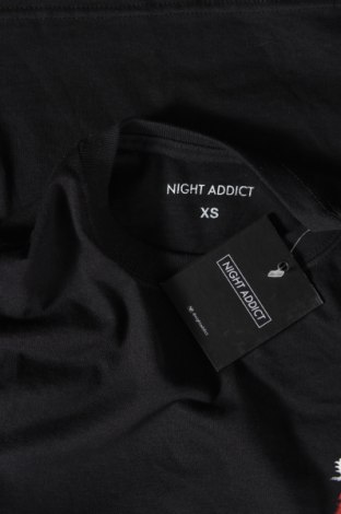 Ανδρικό t-shirt NIGHT ADDICT, Μέγεθος XS, Χρώμα Μαύρο, Τιμή 6,28 €