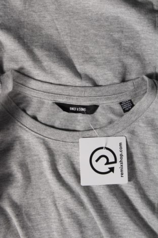 Ανδρικό t-shirt Only & Sons, Μέγεθος XS, Χρώμα Γκρί, Τιμή 6,17 €