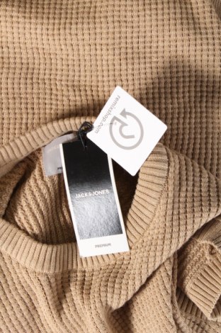 Мъжки пуловер Jack & Jones PREMIUM, Размер M, Цвят Бежов, Цена 68,00 лв.