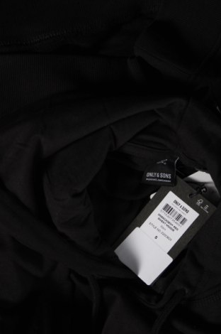 Ανδρικό φούτερ Only & Sons, Μέγεθος S, Χρώμα Μαύρο, Τιμή 8,06 €