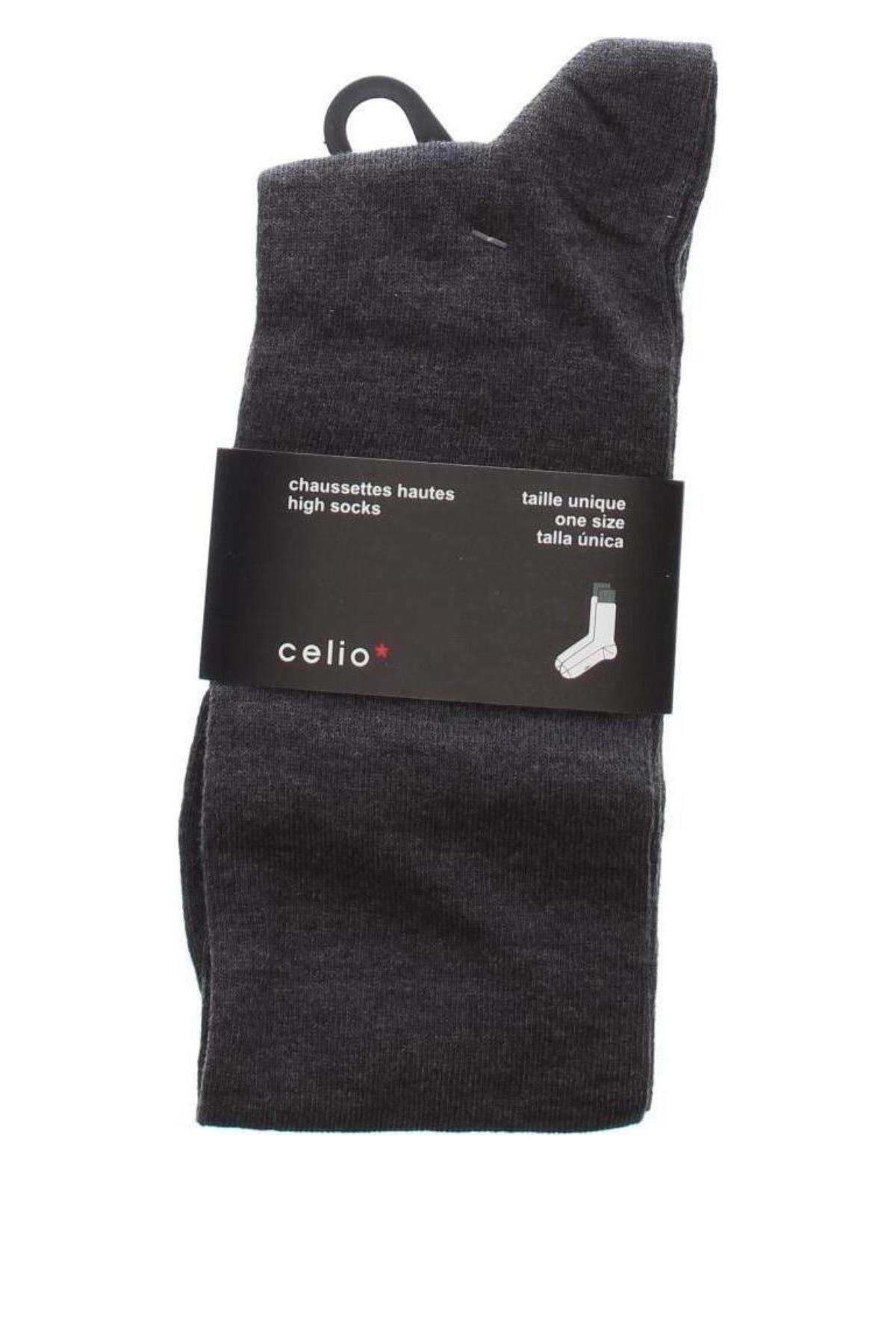 Чорапи Celio, Размер M, Цвят Сив, Цена 23,00 лв.