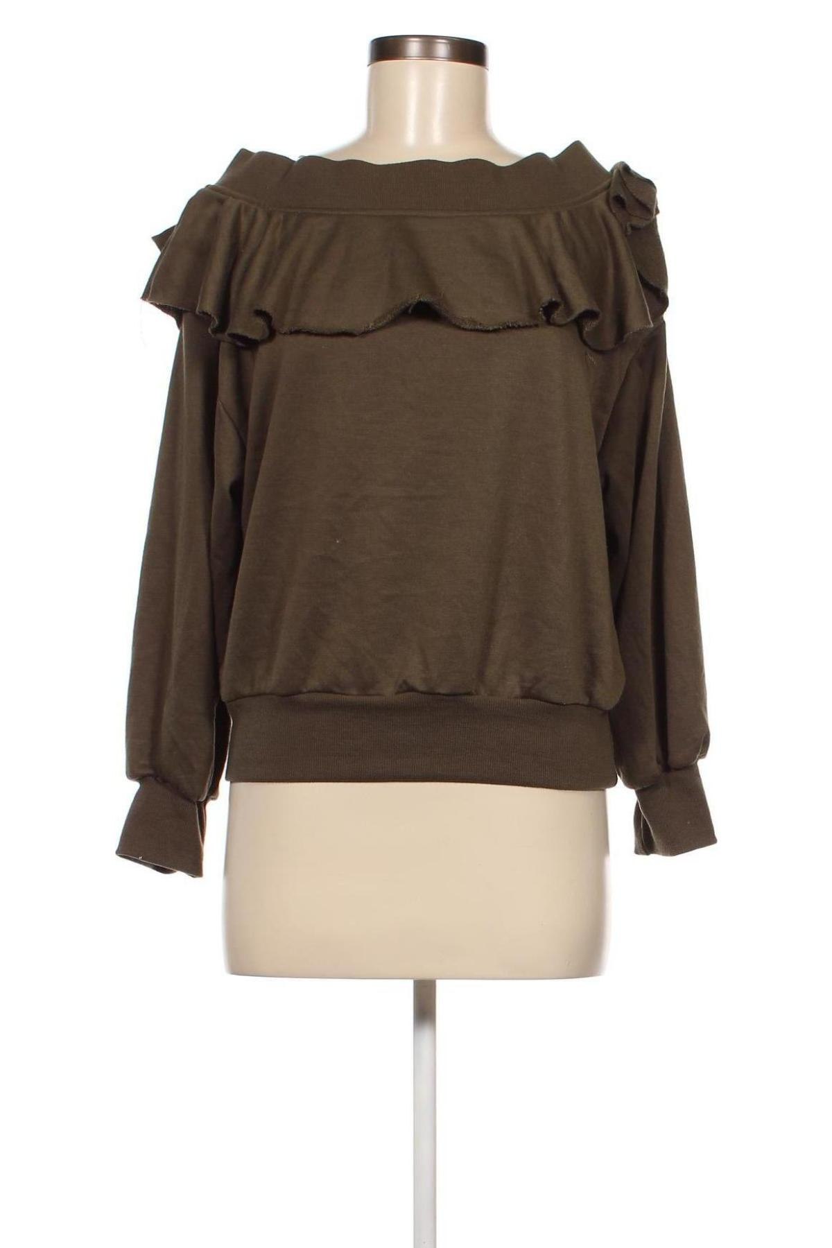 Дамска блуза Fashion nova, Размер M, Цвят Зелен, Цена 5,32 лв.