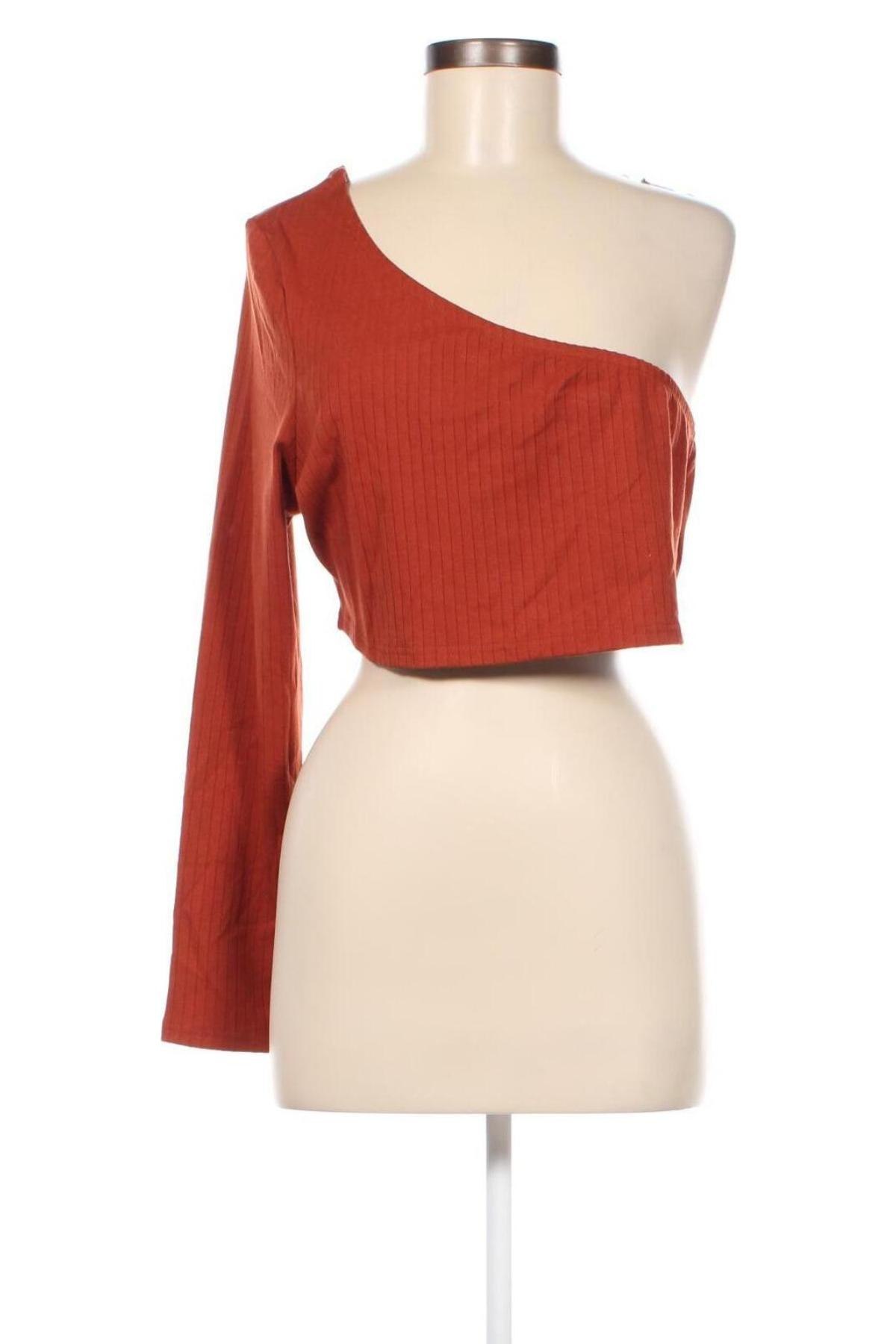 Дамска блуза Glamorous, Размер XL, Цвят Кафяв, Цена 5,04 лв.