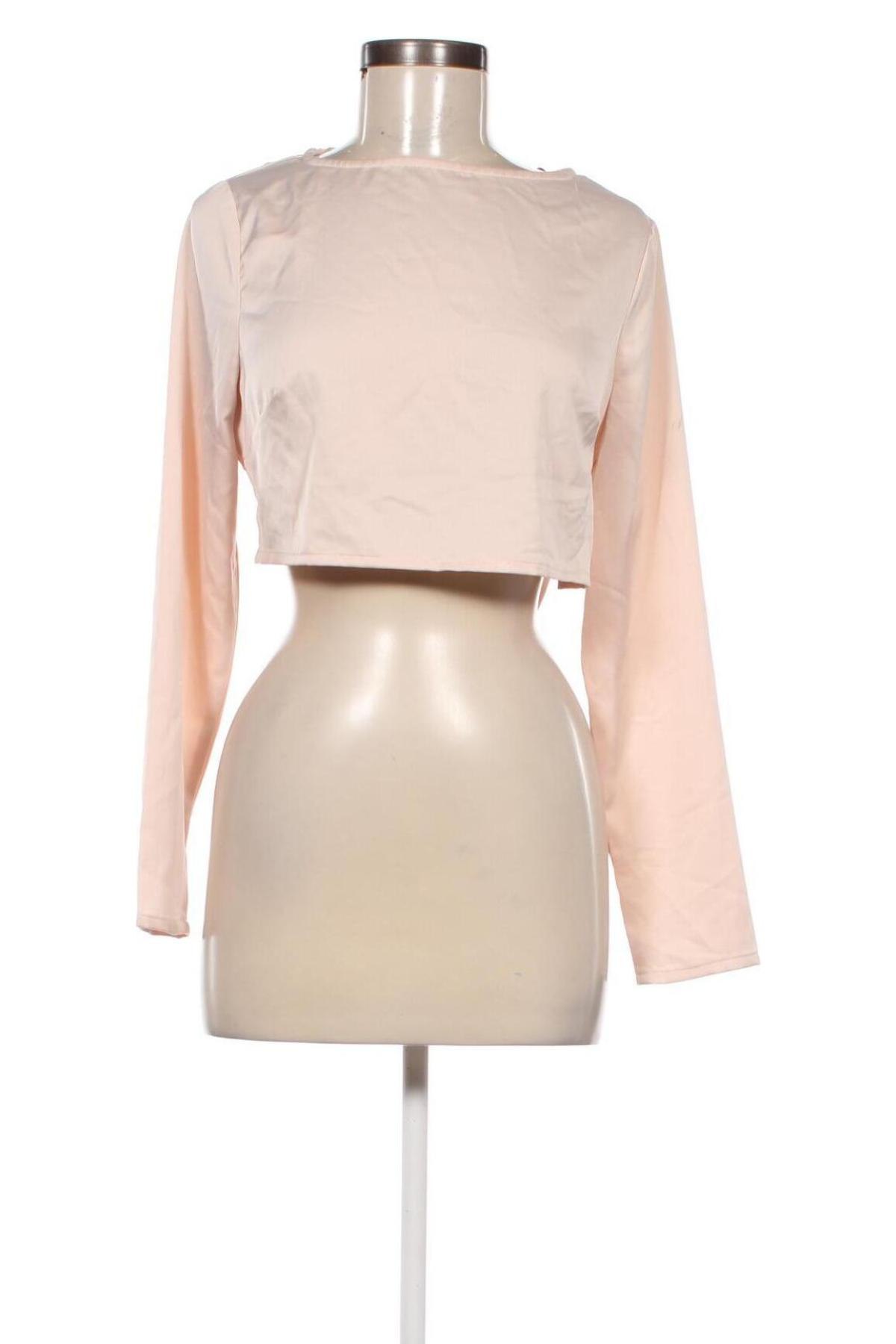 Γυναικεία μπλούζα Missguided, Μέγεθος M, Χρώμα  Μπέζ, Τιμή 3,68 €