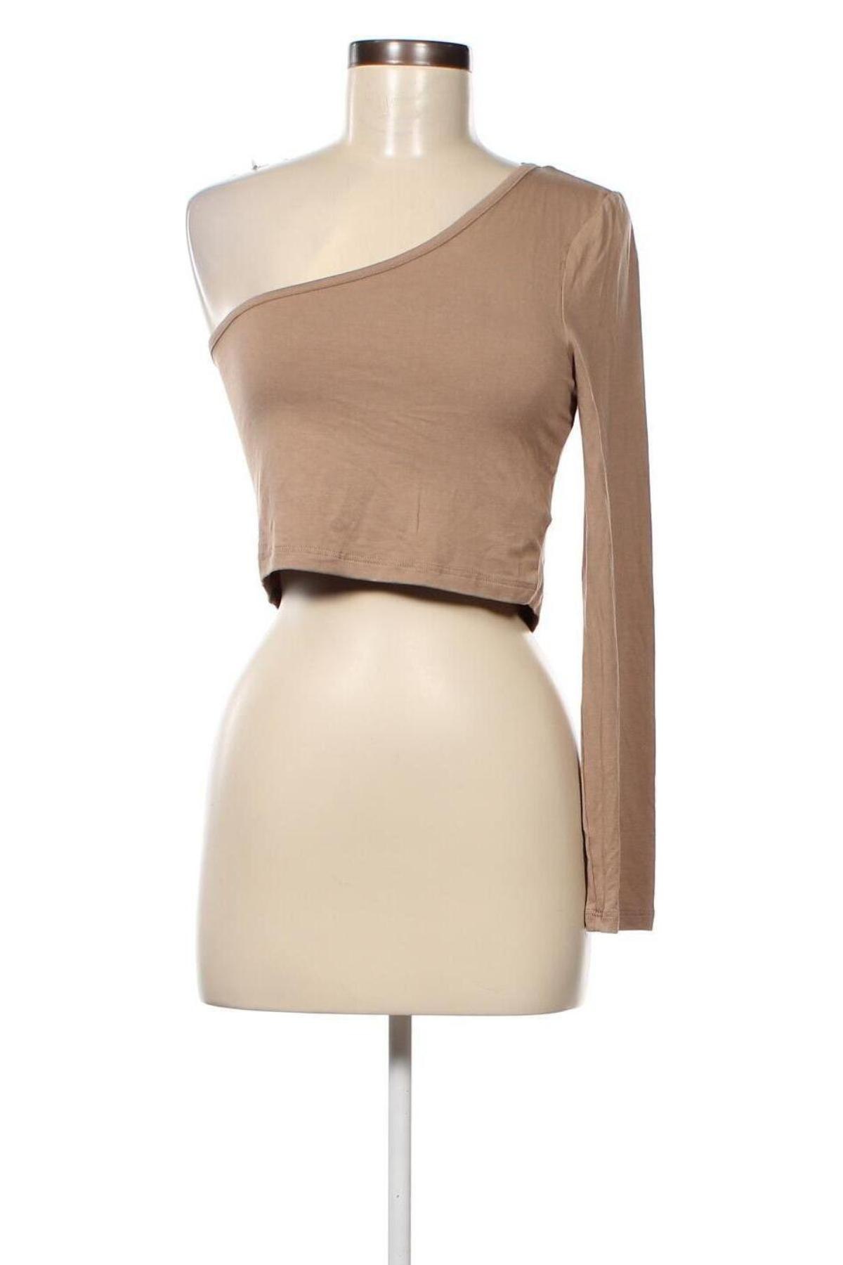 Γυναικεία μπλούζα Missguided, Μέγεθος L, Χρώμα  Μπέζ, Τιμή 3,04 €
