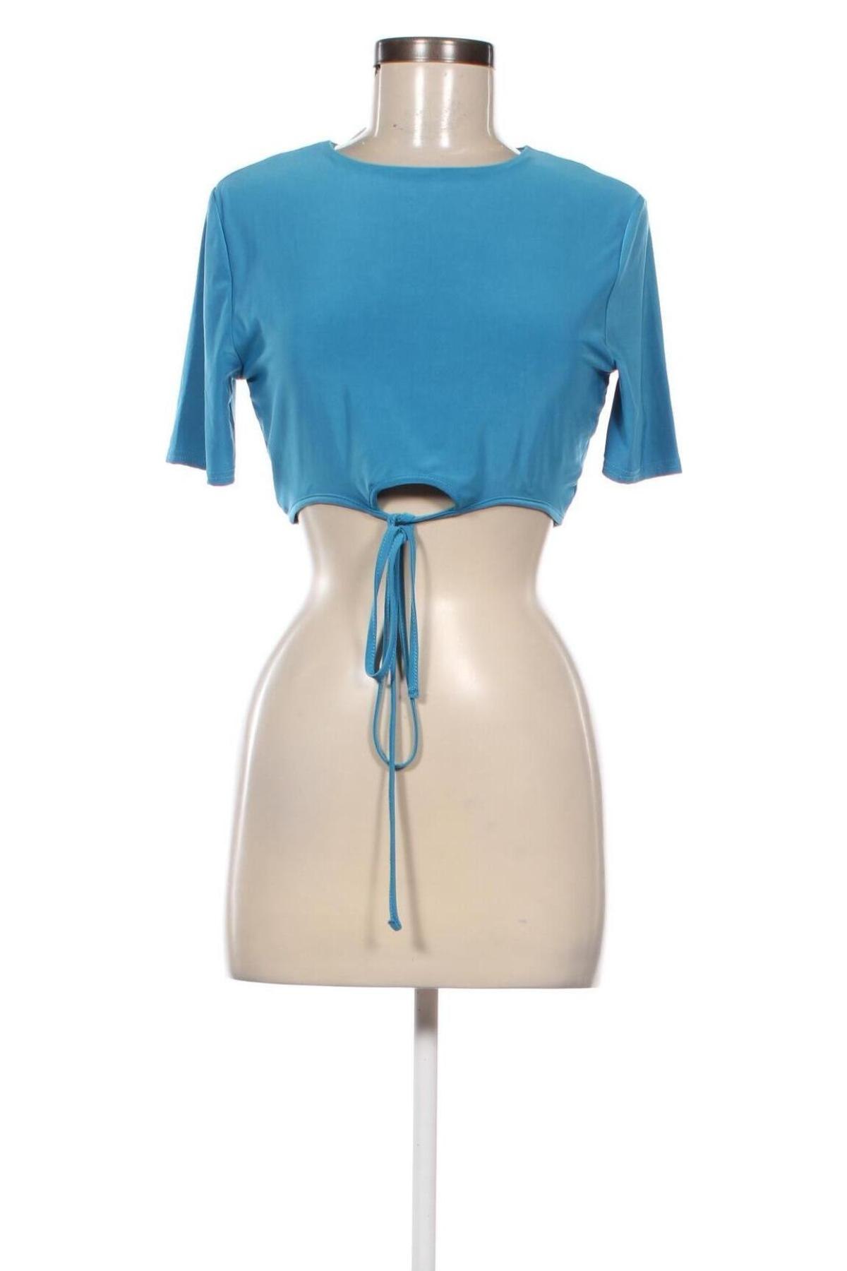 Γυναικεία μπλούζα Missguided, Μέγεθος L, Χρώμα Μπλέ, Τιμή 3,68 €