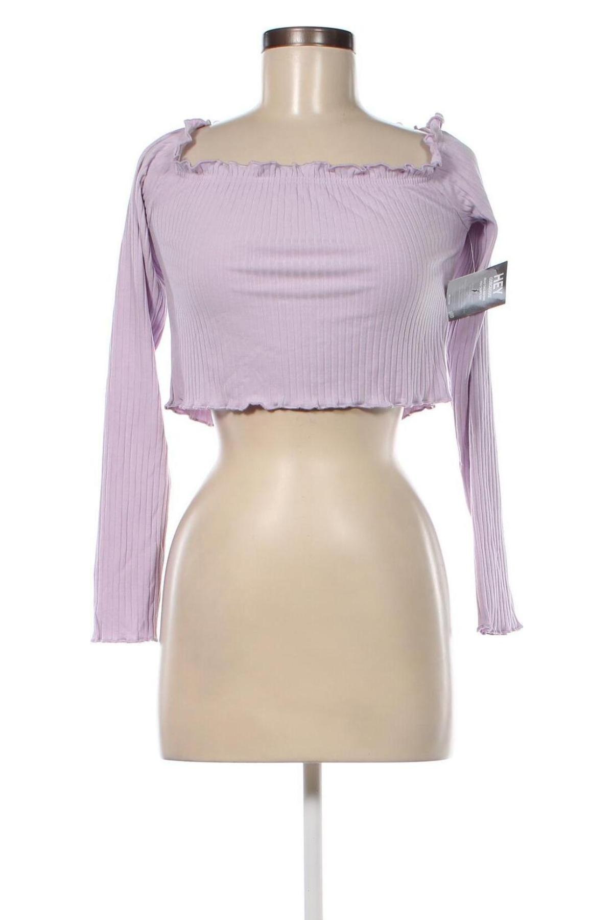 Дамска блуза Nly Trend, Размер XL, Цвят Лилав, Цена 5,89 лв.
