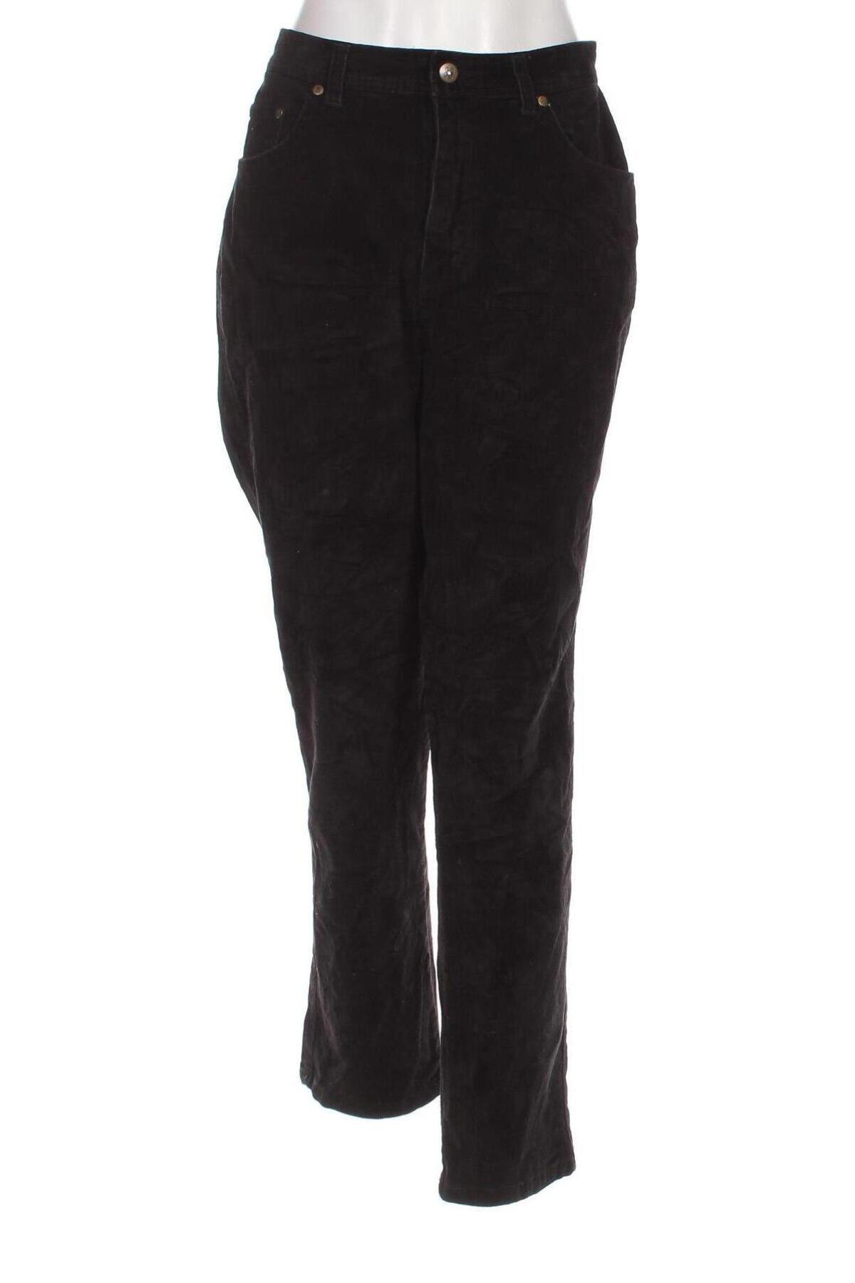 Γυναικείο κοτλέ παντελόνι Bill Blass, Μέγεθος M, Χρώμα Μαύρο, Τιμή 2,33 €